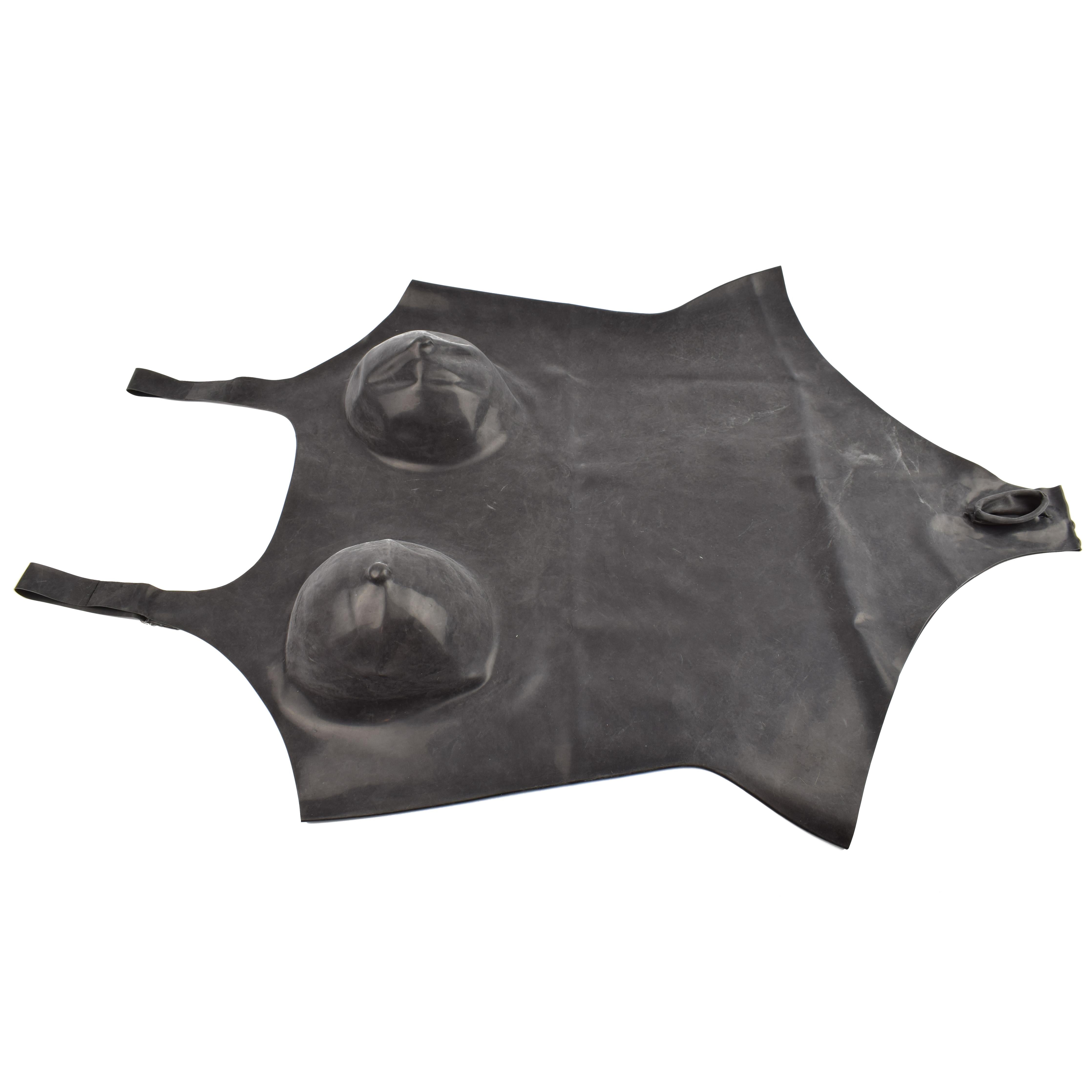 Rubberfashion Latex Body - sexy Latexbody - Schritt offen mit Schamlippen - ausgeformten Cups und Trägern für Damen